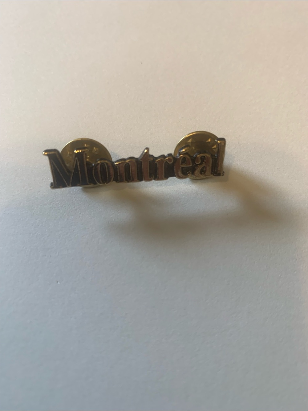Montreal Gold-Tone Word Pin - Women Accessories